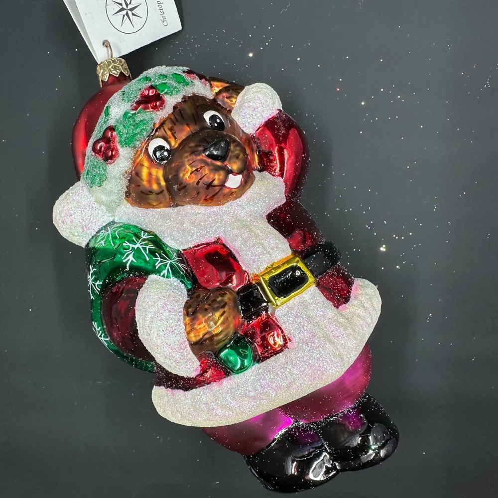 1998 Christopher Radko Beary Christmas 7" Ornament 98-324-0